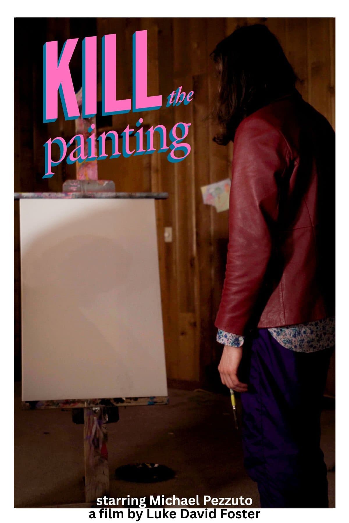 Kill the Painting poster: Lenny stands at a blank canvas